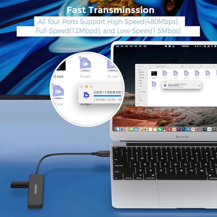 هاب چهار پورت Usb برند Omivine