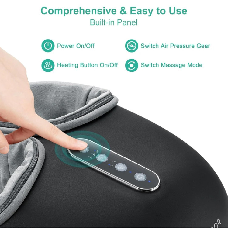 دستگاه ماساژور پا Medcursor با عملکرد گرما، ماساژور Deep Kneading، تنظیمات چند سطحی مدل MDFM400 (این ماساژور برای اندازه پای سایز ۳۶ تا ۴۲ مناسب است)
