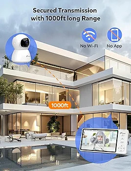 دوربین مراقبت کودک مانیتوردار،دارای وای فای داخلی،چرخشی،با کیفیت تصویر HD برند iFamily مدل ABM570
