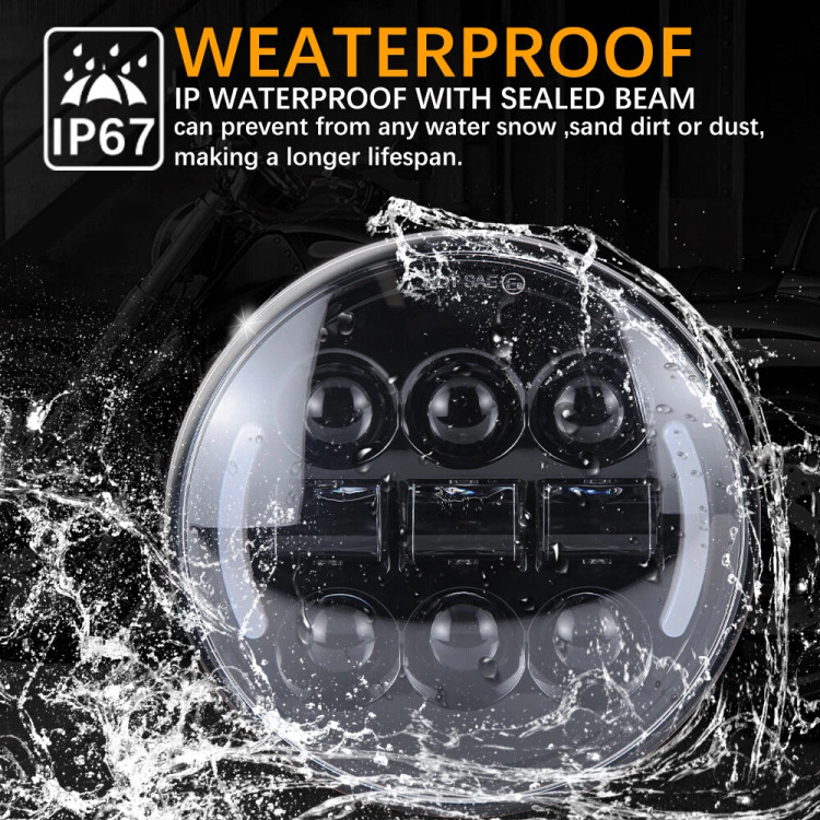 چراغ اسپورت موتور هارلی 5.75اینچی(14.55 سانت)