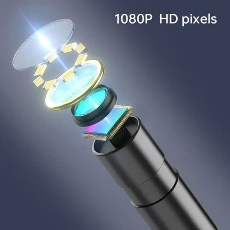 دوربین اندوسکوپی صنعتی مانیتوردار، با کیفیت دوربین FHD مدل C30-M با سیم 10 متری