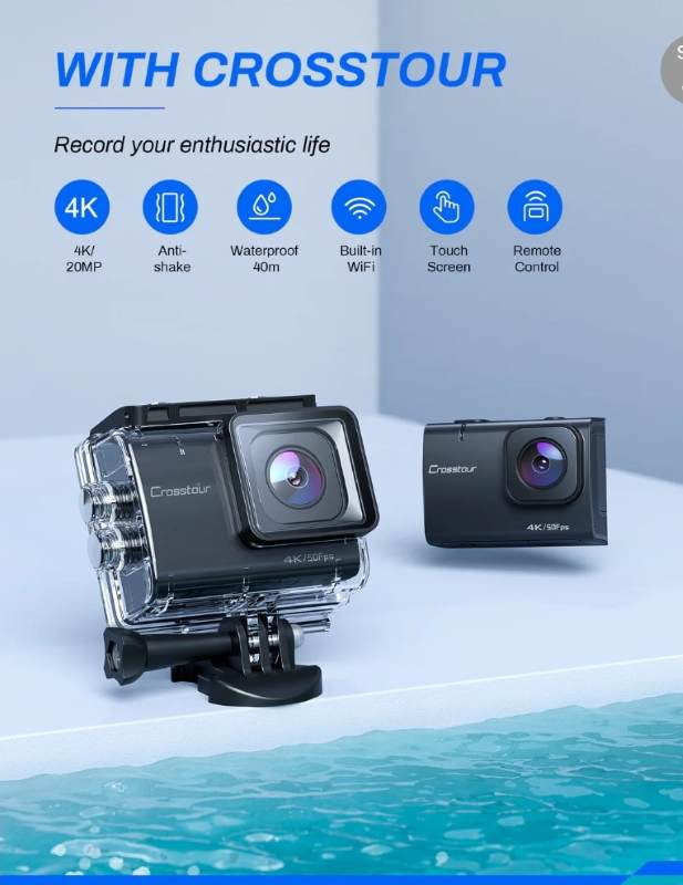 دوربین ورزشی ضد آب Crosstour مدل CT9700 کیفیت 4K