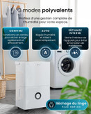 رطوبتگیر کمپرسور هوشمند Pro Breeze با ظرفیت 30 لیتر در روز، دارای اپلیکیشن گوشی هوشمند، وایفای، تخلیه مداوم، مخزن آب 4 لیتری و تایمر 24 ساعته - جاذب رطوبت و کپک قابل حمل