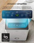 رطوبتگیر کمپرسور هوشمند Pro Breeze با ظرفیت 30 لیتر در روز، دارای اپلیکیشن گوشی هوشمند، وایفای، تخلیه مداوم، مخزن آب 4 لیتری و تایمر 24 ساعته - جاذب رطوبت و کپک قابل حمل