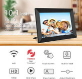 قاب عکس دیجیتال FRAMEO، وایفای ۱۰.۱ اینچ، صفحه نمایش لمسی HD IPS LCD، حافظه ۳۲ گیگابایت، چرخش خودکار، قابل نصب روی دیوار، راهاندازی آسان برای اشتراکگذاری عکسها و ویدیوها از طریق برنامه رایگان از هر کجا -- مدل zn-dp1002