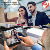 قاب عکس دیجیتال FRAMEO، وایفای ۱۰.۱ اینچ، صفحه نمایش لمسی HD IPS LCD، حافظه ۳۲ گیگابایت، چرخش خودکار، قابل نصب روی دیوار، راهاندازی آسان برای اشتراکگذاری عکسها و ویدیوها از طریق برنامه رایگان از هر کجا -- مدل zn-dp1002