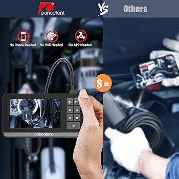 دوربین اندوسکوپی مانیتور دار،با مانیتور 4.3 اینچی کیفیت دوربین HD پنج متری برند Pancellent