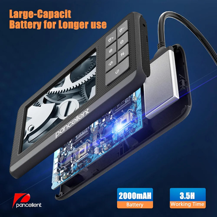 دوربین اندوسکوپی مانیتور دار،با مانیتور 4.3 اینچی کیفیت دوربین HD پنج متری برند Pancellent