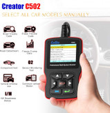 دیاگ و اسکنر کامل سیستم کد Creator C502 برای مرسدس بنز با اسکنر خطای موتور OBDII EOBD CAN(سازگار با خودرو ایرانی و خارجی)