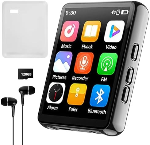 پخش کننده موسیقی و فیلم MP3,MP4 پلیر با صفحه نمایش 2.4 اینچی با کیفیت تصویر HD برند Cetoon دارای رم خارجی 128 گیگ روی دستگاه
