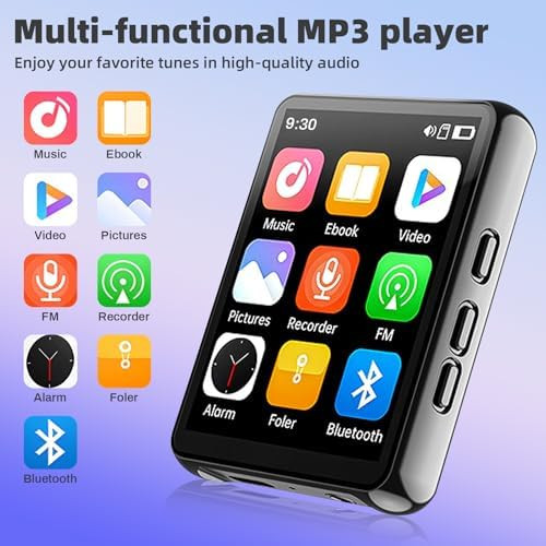 پخش کننده موسیقی و فیلم MP3,MP4 پلیر با صفحه نمایش 2.4 اینچی با کیفیت تصویر HD برند Cetoon دارای رم خارجی 128 گیگ روی دستگاه