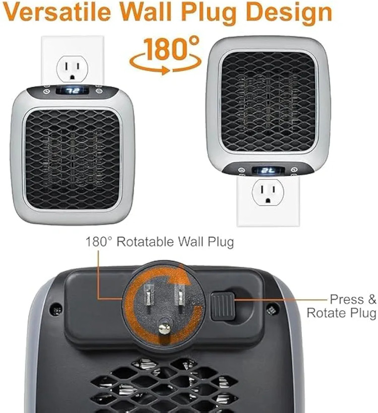 بخاری برقی پرتابل (هیتر برقی) 800 وات – M34837 LIVINGTON HANDY HEATER - اصل لیوینگتون