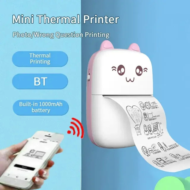 مینی پرینتر فانتزی حرارتی قابل حمل fun print