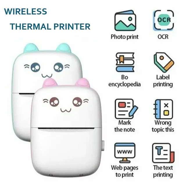 مینی پرینتر فانتزی حرارتی قابل حمل fun print