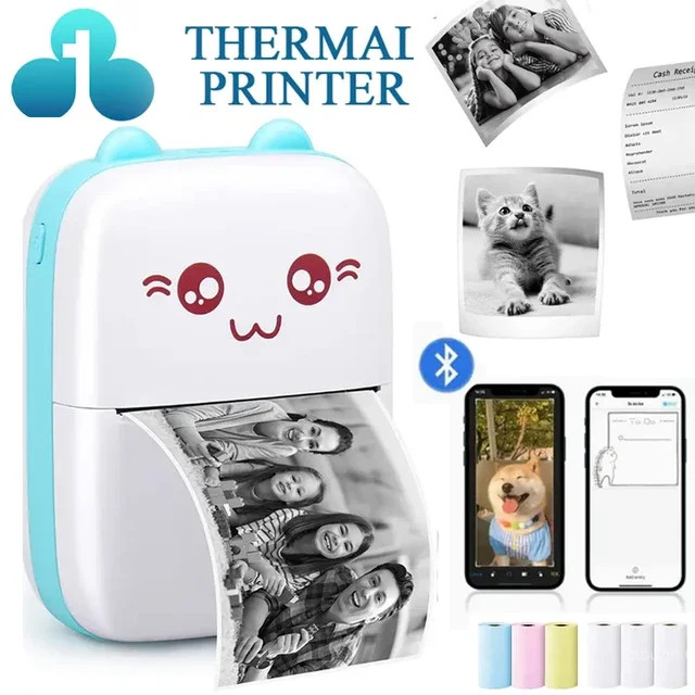 مینی پرینتر فانتزی حرارتی قابل حمل fun print