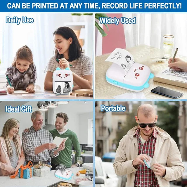 مینی پرینتر فانتزی حرارتی قابل حمل fun print