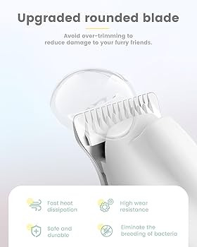 ماشین اصلاح سگ و گربه PAPMINI با نمایشگر LED، کمصدا 35dB، تیغه سرامیکی 20 میلیمتری و شارژ Type-C