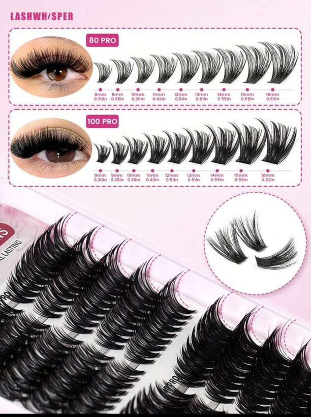 مژه های مصنوعی اکستنشن مژه از 30D تا 100D برند DIY