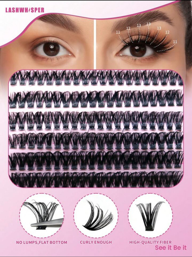 مژه های مصنوعی اکستنشن مژه از 30D تا 100D برند DIY