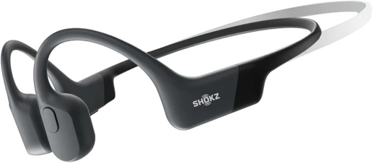 SHOKZ OpenRun هدفون استخوانی بلوتوثی ورزشی، بدون پوشش گوش، ضد عرق، ۸ ساعت پخش، با میکروفون – مشکی