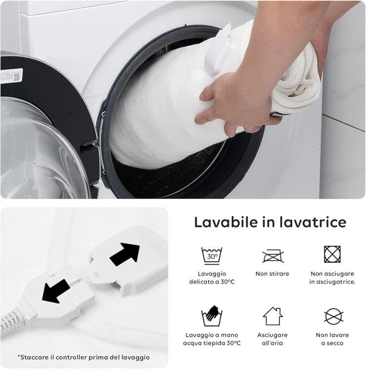 تشک حرارتی برقی با چهار درجه گرمایی سایز 150 در 80 سانت برند Bedsure