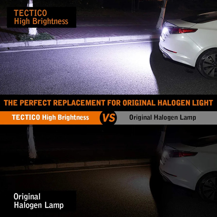 لامپ LED چراغ پلاک عقب TECTICO – نور سفید روشن SMD – مناسب چراغ پلاک هیوندای i30 CW / GD هاچبک ۵ در، النترا GT، کیا Pro Ceed – بسته ۲ عددی 🚗💡