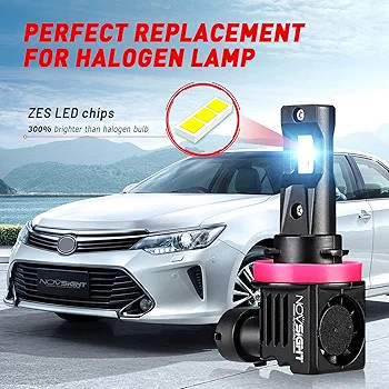 لامپهای الایدی هدلایت (زنون) برند نووسایت (NOVSIGHT) مدل /H9 | طراحی فوقکوچک (Mini Size) | مناسب برای نور پایین (Low Beam) و چراغ مهشکن (Fog Light) | نور سفید یخی ۶۰۰۰ کلوین | دارای فن خنککننده داخلی | 12 ولت 65 وات