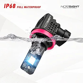 لامپهای الایدی هدلایت (زنون) برند نووسایت (NOVSIGHT) مدل /H9 | طراحی فوقکوچک (Mini Size) | مناسب برای نور پایین (Low Beam) و چراغ مهشکن (Fog Light) | نور سفید یخی ۶۰۰۰ کلوین | دارای فن خنککننده داخلی | 12 ولت 65 وات