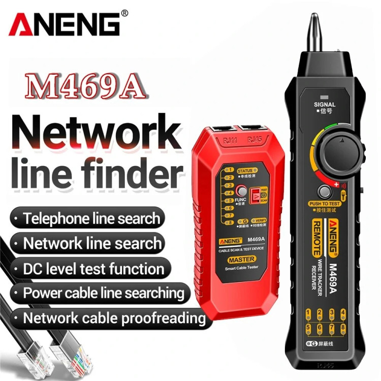 تستر کابل و زوج یاب ANENG مدل M469A