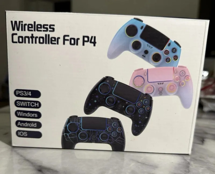 دسته بازی بیسیم LED برای PS4، اسلیم (Slim)، پرو (Pro)، کامپیوتر (PC)، سیستمعاملهای iOS، اندروید و نینتندو سوییچ