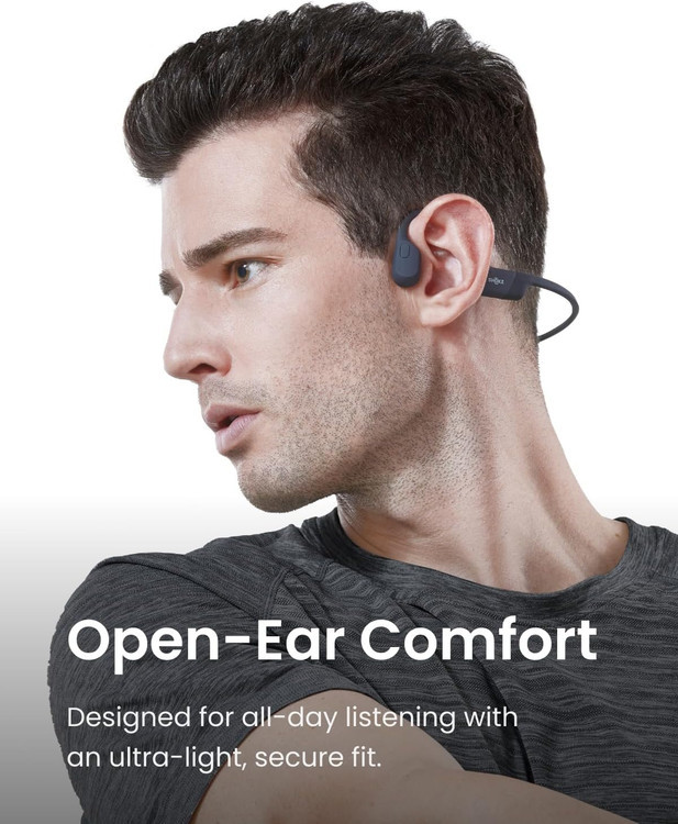 هدفون استخوانی بیسیم ورزشی Shokz OpenRun SE | بلوتوثی | طراحی سبک و ضدتعریق | رنگ Comet Grey شارژر مغناطیسی