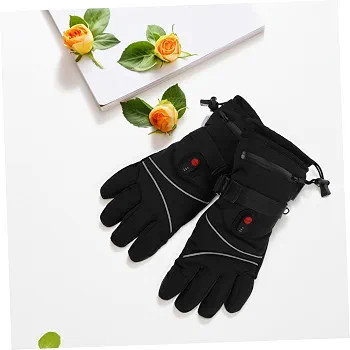 یک جفت دستکش اسکی گرمشونده شارژی – دستکش حرارتی برقی برای هوای سرد، مناسب ورزشهای فضای باز، با گرمایش مجزای انگشتها برای کمک به حفظ گرمای دست(سایز L)