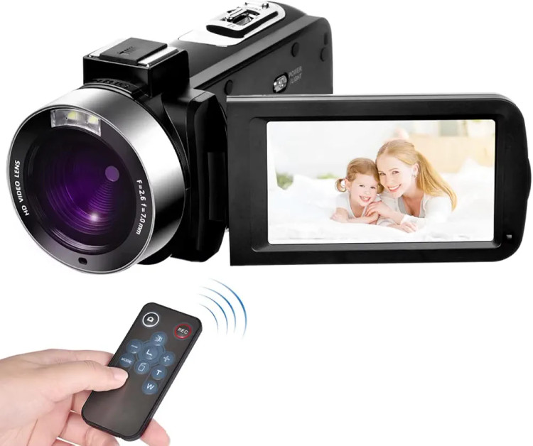 دوربین فیلمبرداری دیجیتال 4K مایتکویژن، ۵۶ مگاپیکسل با زوم ۱۶ برابر، صفحه نمایش لمسی ۳ اینچی IPS، وایفای (Wi-Fi)، دید در شب، حافظه ذخیرهسازی ۳۲ گیگابایت، ریموت کنترل برای ولاگری یوتیوب، مشکی