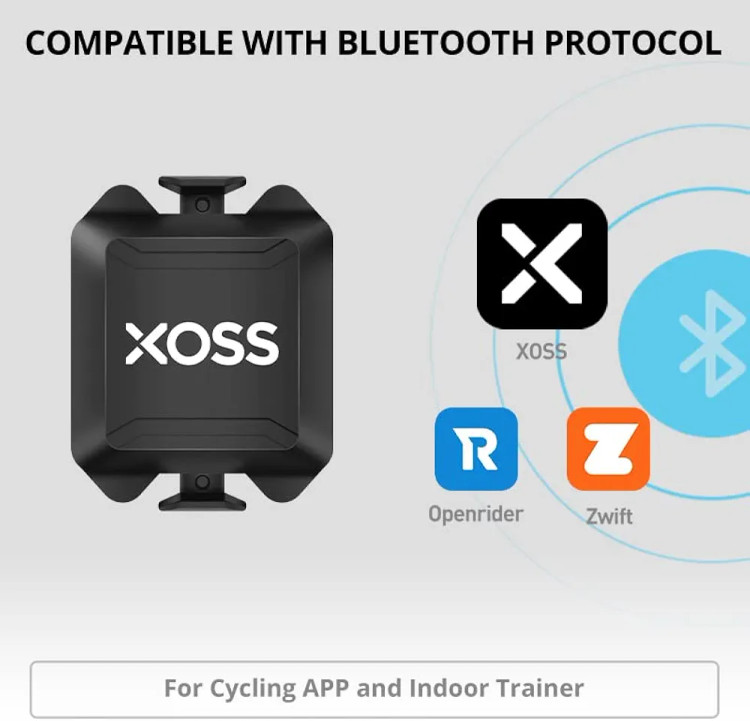 کامپیوتر دوچرخه GPS برند XOSS مدل G+، کامپیوتر دوچرخهسواری دارای بلوتوث و ANT+، سرعتسنج و کیلومترشمار بیسیم دوچرخه با صفحه نمایش LCD، ردیاب ضد آب کوهستان، مناسب برای تمامی دوچرخهها و دوچرخههای برقی (پشتیبانی از اپلیکیشن XOSS).