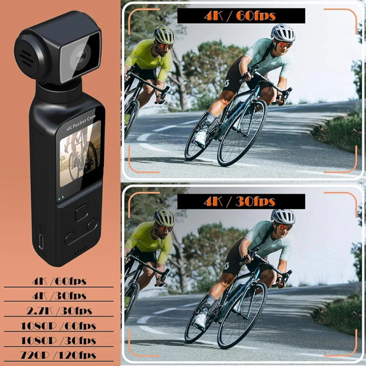 دوربین ورزشی 4K مدل Action Camera مجهز به وایفای