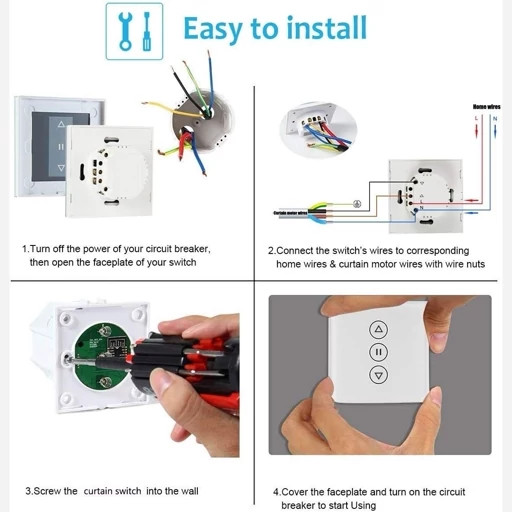 کلید اسمارت پرده wifi برند TEEKAR
