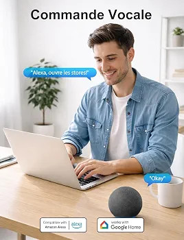 کلید هوشمند لمسی وایفای Etersky برای کرکره برقی، با نیاز به سیم نول. کلید دیواری هوشمند برای پرده، سازگار با الکسا (Alexa) و گوگل هوم (Google Home)، دارای قابلیت کنترل صوتی، زمانبندی و اشتراکگذاری کنترل؛ بسته شامل ۱ عدد کلید. مدل WF-CS01