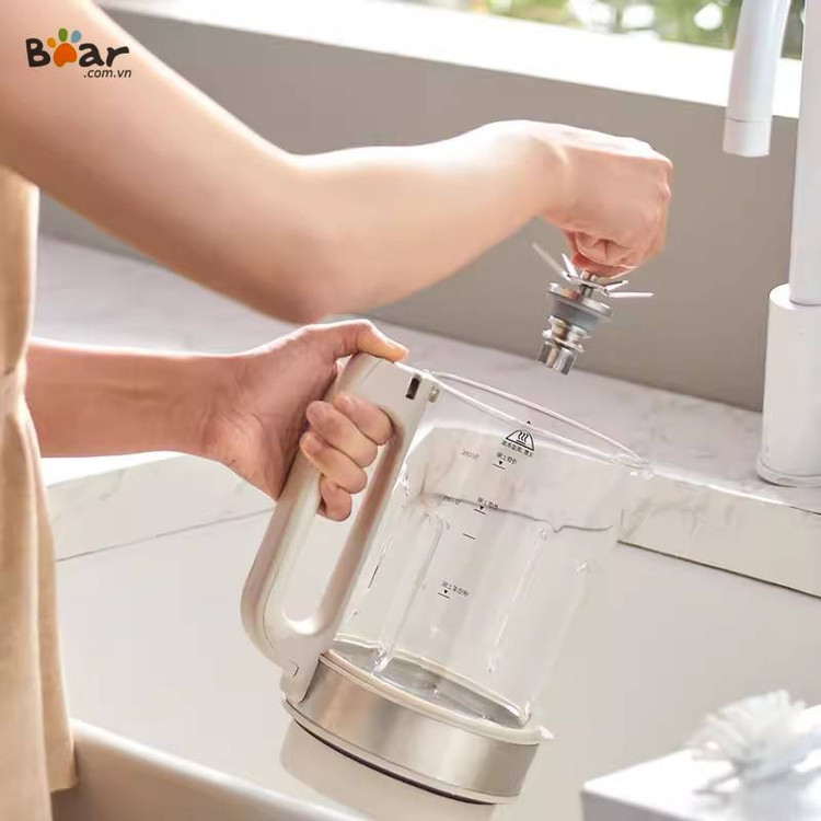 غذا ساز دستگاه مخلوطکن و شیرساز دانههای گیاهی و میوه و سبزیجات Bear مدل PBJ-D08T1،