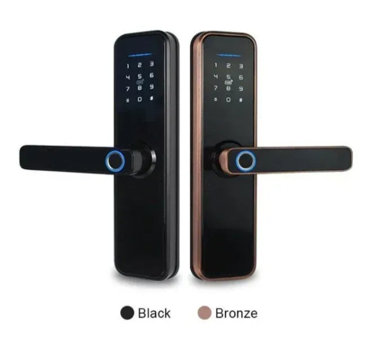 قفل هوشمند درب SMART BRAVA X5 مدل TT-LOCK BK با اثر انگشت، رمز و اپلیکیشن