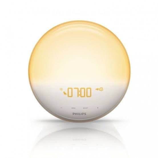 ساعت بیدارباش ,چراغ خواب هوشمند شبیهساز طلوع و غروب خورشید Philips SmartSleep Wake-up Light اورجینال برند فیلیپس مدل HF3520/01