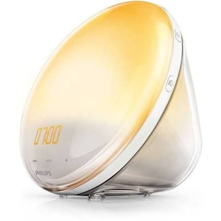 ساعت بیدارباش ,چراغ خواب هوشمند شبیهساز طلوع و غروب خورشید Philips SmartSleep Wake-up Light اورجینال برند فیلیپس مدل HF3520/01
